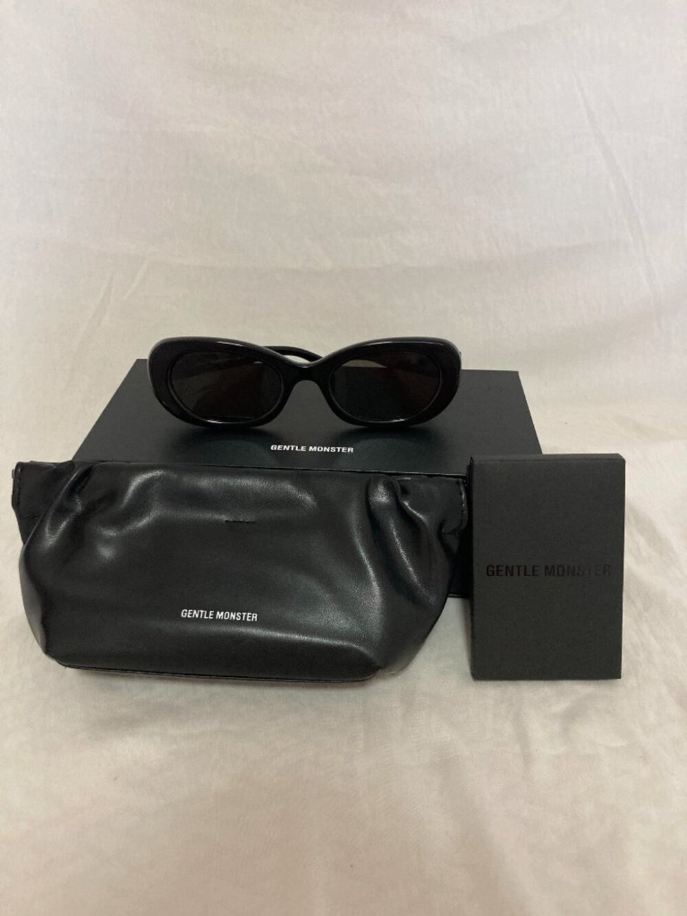 Maison Margiela x Gentle Monster MM004 Black Oval Sunglasses